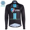 Cykeltrøje Langærmet Vinter 2022 Team DSM Sort
